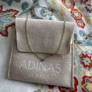 Gold plated “J” anklet